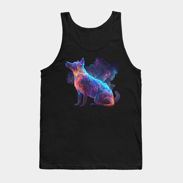 Dog in Space with unique Design Tank Top by HappysSpace